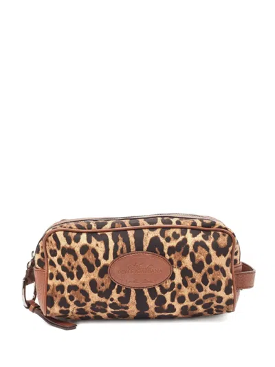 Pre-owned Dolce & Gabbana Leopard-print Clutch Bag