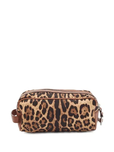 Pre-owned Dolce & Gabbana Leopard-print Clutch Bag