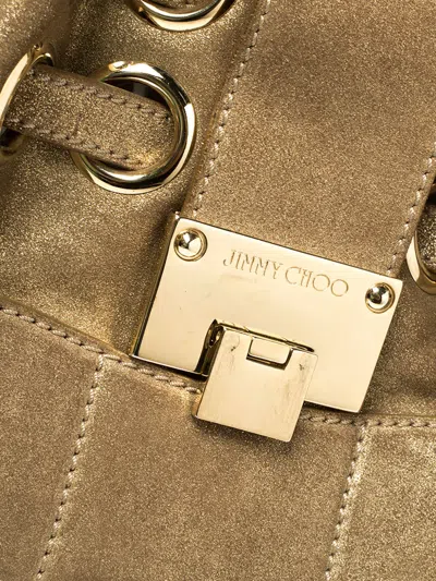 Pre-owned Jimmy Choo Ramona Leather Handbag In Gold