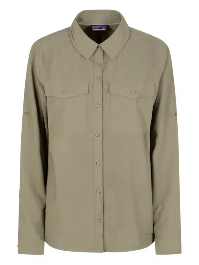 Patagonia Long-sleeve Button-down Shirt In Green
