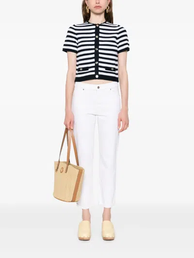 Maje Cropped Crochet Cardigan