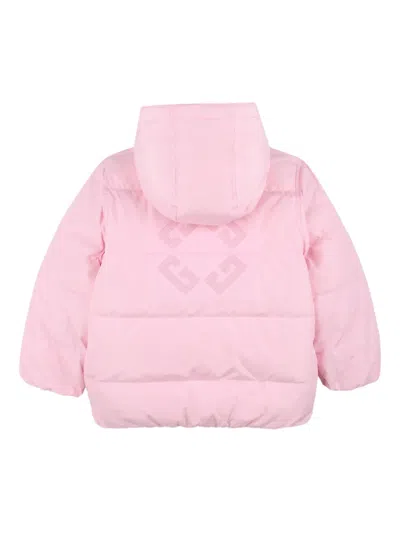 Givenchy Logo-embroidered Puffer Jacket In Pink