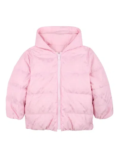 Givenchy Logo-embroidered Puffer Jacket In Pink