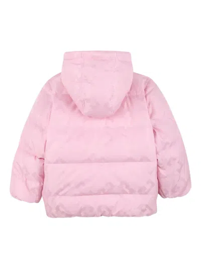 Givenchy Logo-embroidered Puffer Jacket In Pink