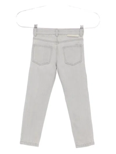 Stella Mccartney Squirrel-print Jeans In Gray