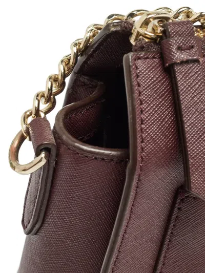 Pre-owned Dkny Vintage 2024  Structured Leather Crossbody Bag In Red