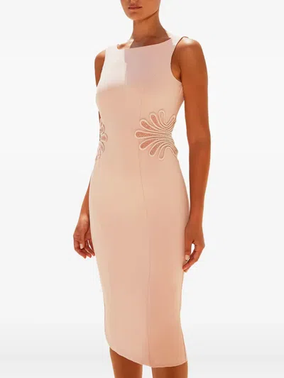 Maestri Cape-detail Midi Dress