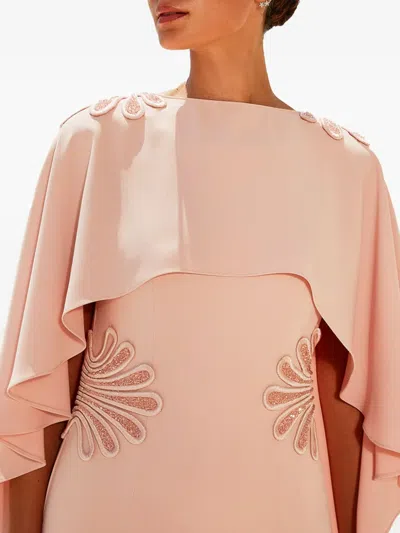 Maestri Cape-detail Midi Dress