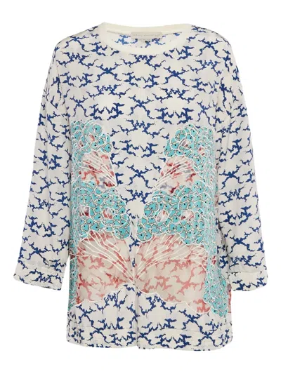 Pre-owned Stella Mccartney Abstract-print Silk Top
