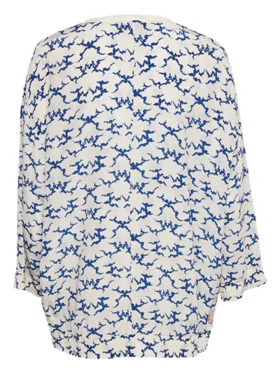 Pre-owned Stella Mccartney Abstract-print Silk Top