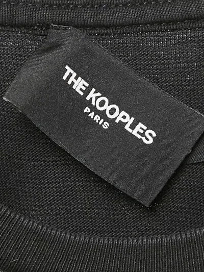 Pre-owned The Kooples  Logo-print T-shirt In Black