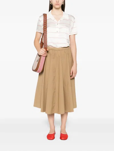 Vince Striped Silk Blouse