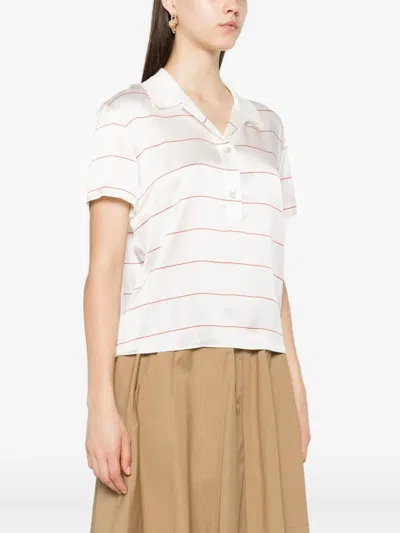 Vince Striped Silk Blouse