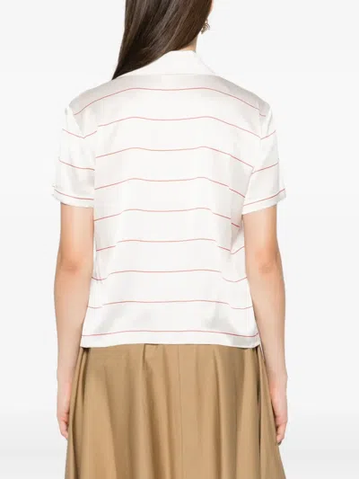 Vince Striped Silk Blouse
