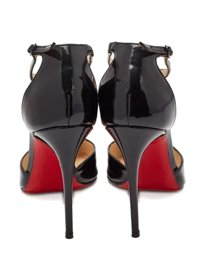 Pre-owned Christian Louboutin 100mm J String Patent-leather Pumps