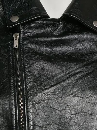 Pre-owned Saint Laurent Zip-up Leather Jacket