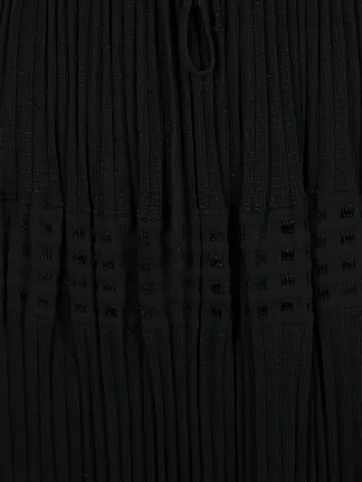 Pre-owned Missoni Cotton-blend Knitted Skirt In Black