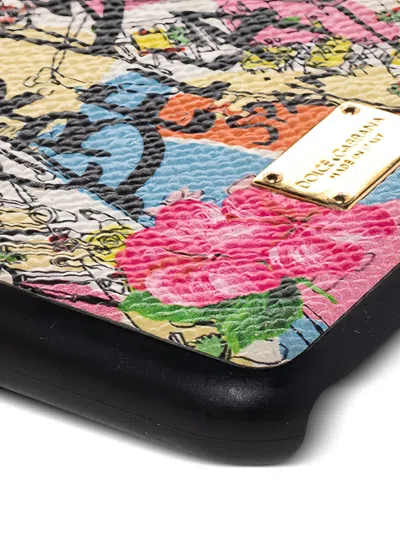 Pre-owned Dolce & Gabbana Graphic-print Leather Iphone 6/6s Case