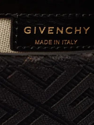 Pre-owned Givenchy Monogram-canvas Chain-strap Shoulder Bag