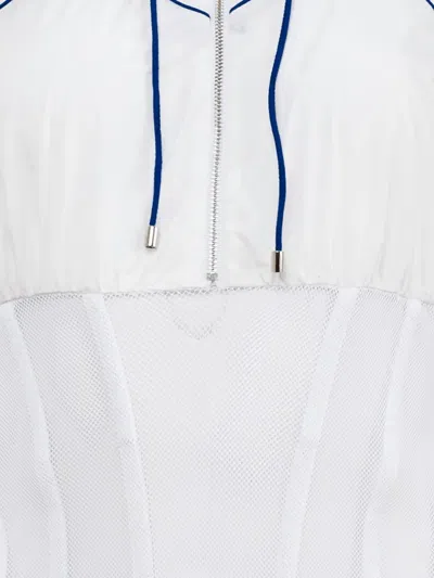 Fleur Du Mal Trackstar Bodysuit In White