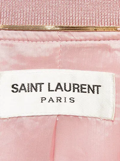 Pre-owned Saint Laurent Satin Bomber Jacket