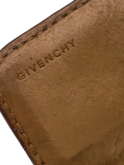 Pre-owned Givenchy Monogram-pattern Wallet In Blue