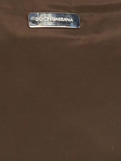 Pre-owned Dolce & Gabbana Logo-plaque Zipper Pouch