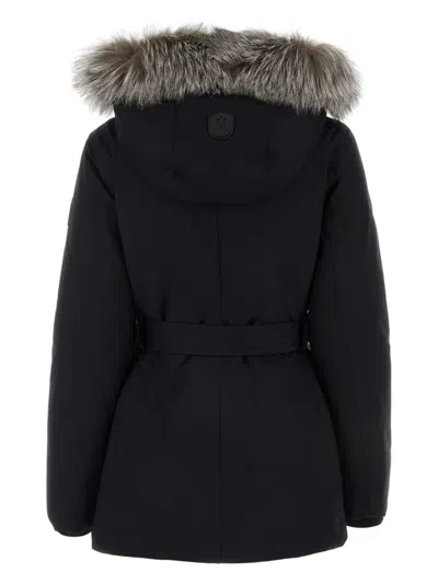 Mackage Jeni Belted Down Jacket In Black