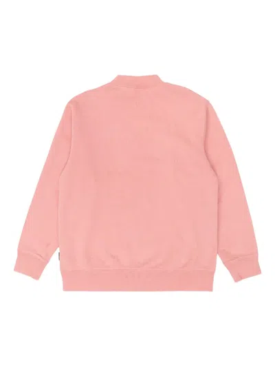 Palm Angels Logo-print Mock-neck Sweatshirt In Pink