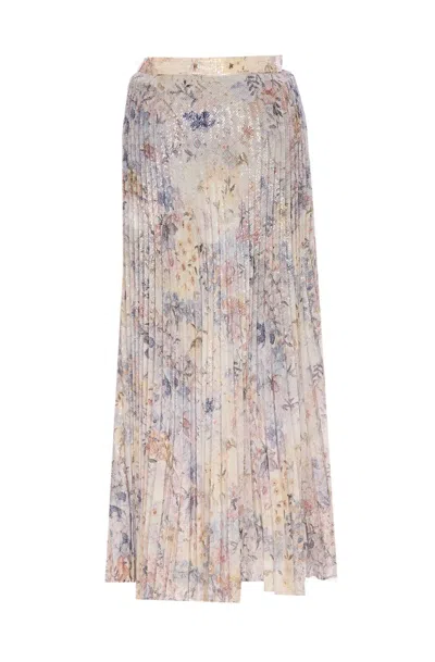 Golden Goose Multicolor Viscose Skirt In Multi