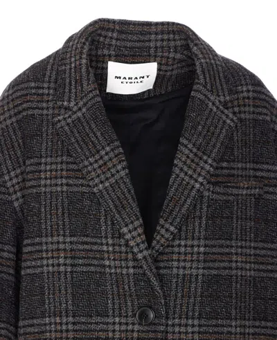 Isabel Marant Étoile Isabel Marant Etoile Plaid Wool Single-breasted Coat