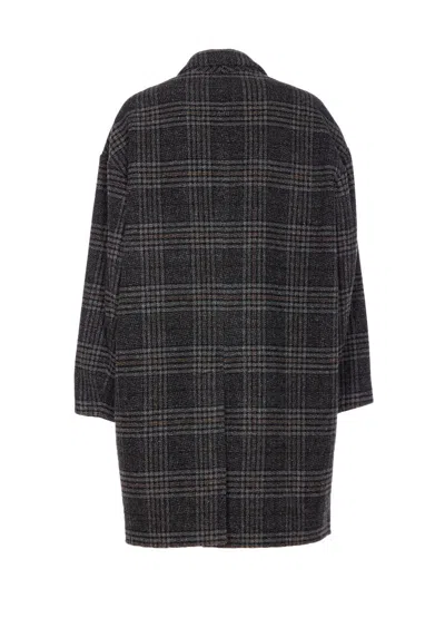 Isabel Marant Étoile Isabel Marant Etoile Plaid Wool Single-breasted Coat