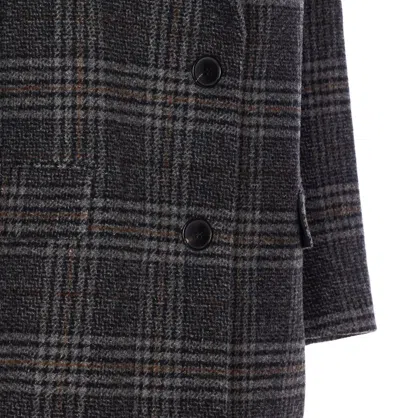 Isabel Marant Étoile Isabel Marant Etoile Plaid Wool Single-breasted Coat