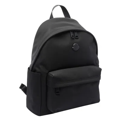 Moncler Pierrick Backpack Adaptable Straps In Black