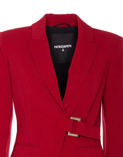 Patrizia Pepe Blazer In Red