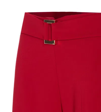 Patrizia Pepe Essential Pants In Red