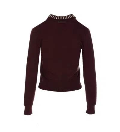 Pinko Ventotene Sweater In Burgundy