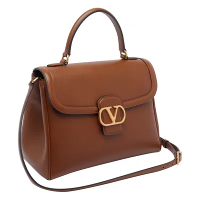 Valentino 9 To 5 Flap Leather Top-handle Bag