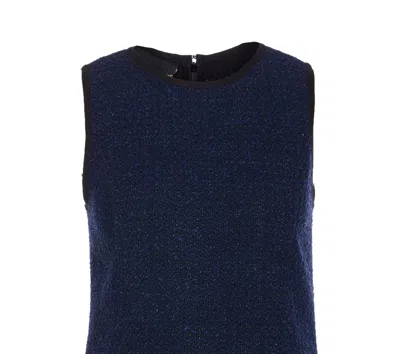 Pinko Strappy Pleated Gown Metallic Flare In Blue