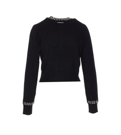 Pinko Spezzino Cardigan Blend Ws In Black