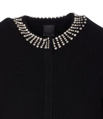 Pinko Spezzino Cardigan Blend Ws In Black