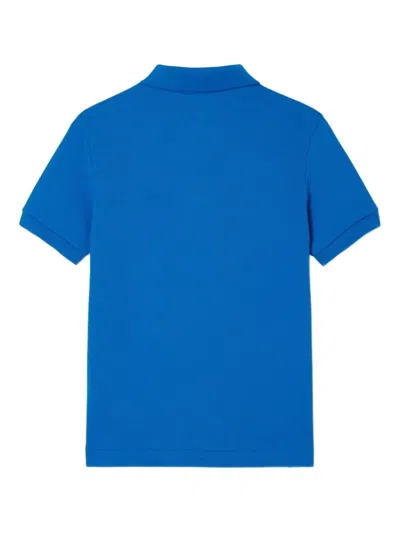 Lacoste Cotton Polo Shirt In Blue