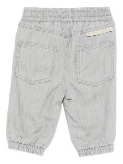 Stella Mccartney Squirrel-print Elasticated-waist Trousers In Gray