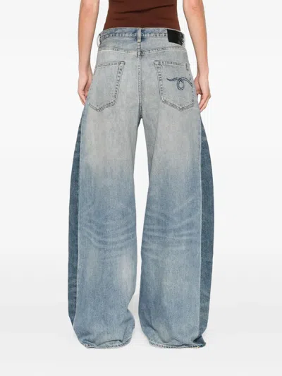 R13 Darcy Wide-leg Jeans In Blue