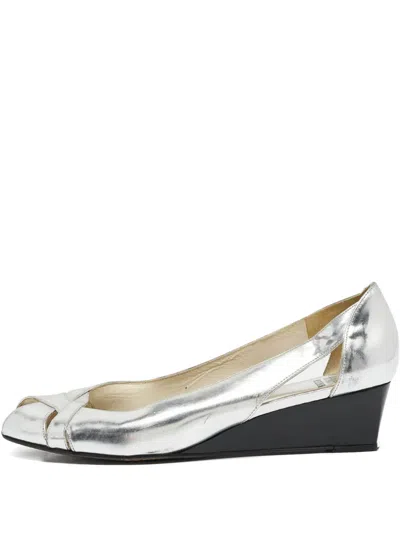 Pre-owned Stuart Weitzman  Peep-toe Wedge Pumps