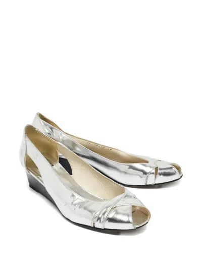 Pre-owned Stuart Weitzman  Peep-toe Wedge Pumps