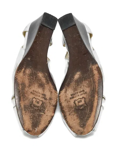 Pre-owned Stuart Weitzman  Peep-toe Wedge Pumps
