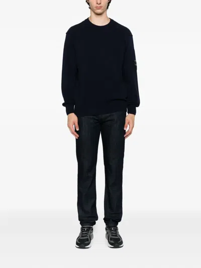 C.p. Company C.p.company Wool Crewneck Sweater In Black