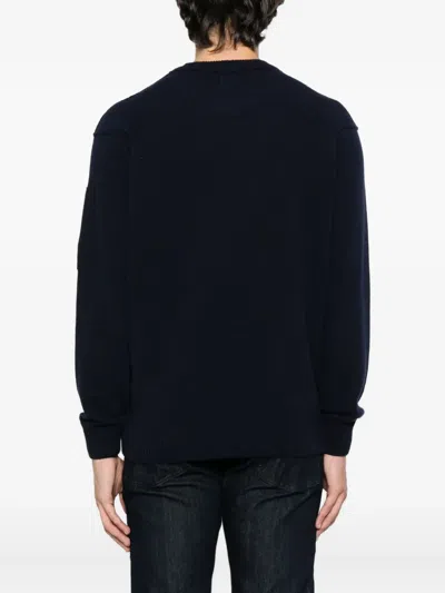 C.p. Company C.p.company Wool Crewneck Sweater In Black