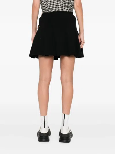 Vivienne Westwood Belted Pleated Mini Skirt In Black